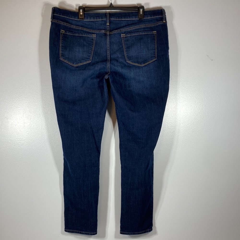 Old Navy Skinny Ajuste Jeans Womens Size 18 Regular Dark Wash Stretchy